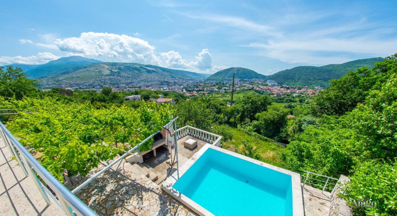 Perfect View Of Mostar - With Swimming Pool Esterno foto